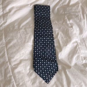 Banana Republic Black Tie w/ white gray circles